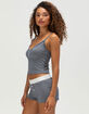 FULL TILT Stripe Button Womens Cami image number 3