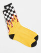 VANS Flame Check Mens Crew Socks image number 1
