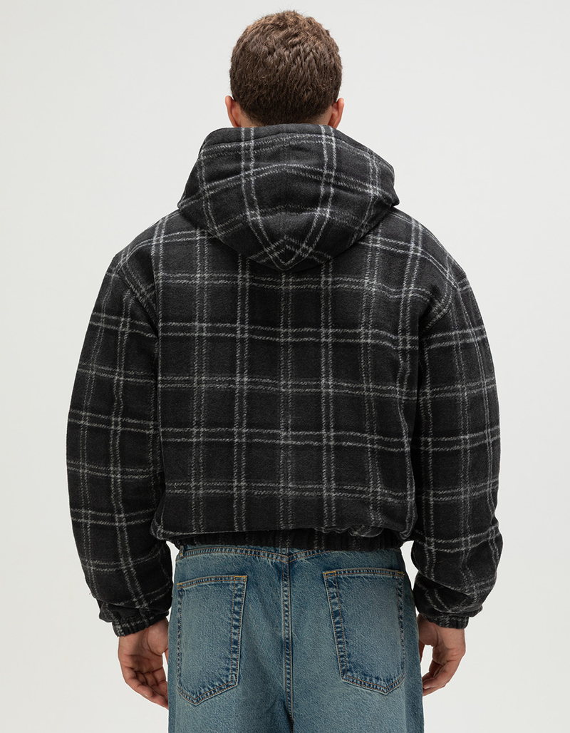 RSQ Mens Hooded Plaid Jacket image number 4
