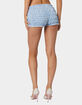 EDIKTED Gingham Scrunch Shorts image number 4