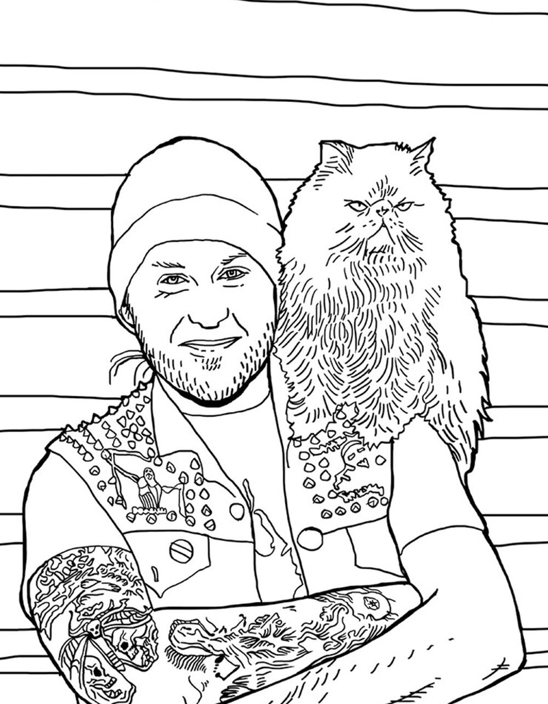 Metal Cat Coloring Book image number 2