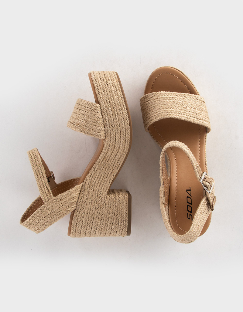 SODA Castle Womens Platform Sandals image number 4