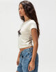 HOMEWURK I Love Cowboys Womens Baby Tee image number 3