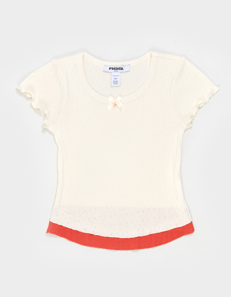 RSQ Girls Butterfly Double Layer Top image number 1