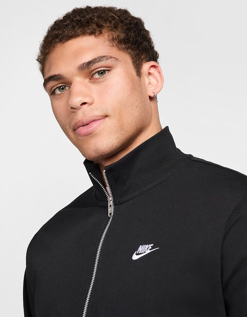 NIKE Club Knit Mens Jacket - BLACK - L | Tillys