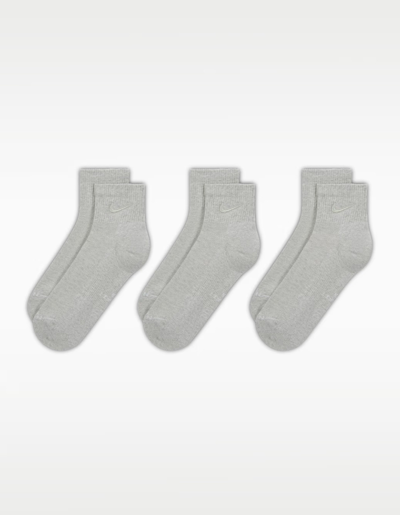 NIKE Everyday Elevated Embroidered Swoosh 3 Pack Womens Ankle Socks image number 1