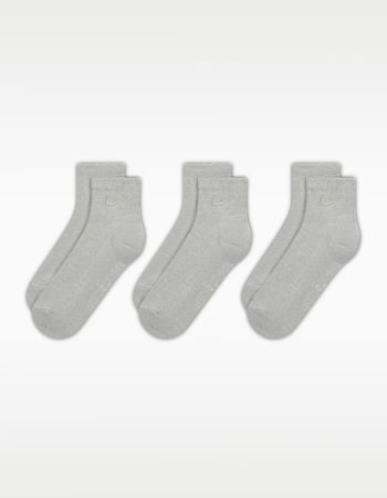 NIKE Everyday Elevated Embroidered Swoosh 3 Pack Womens Ankle Socks Alternative Image