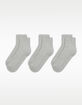 NIKE Everyday Elevated Embroidered Swoosh 3 Pack Womens Ankle Socks image number 2