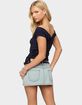 EDIKTED Marula Wide V-Neck Top image number 3