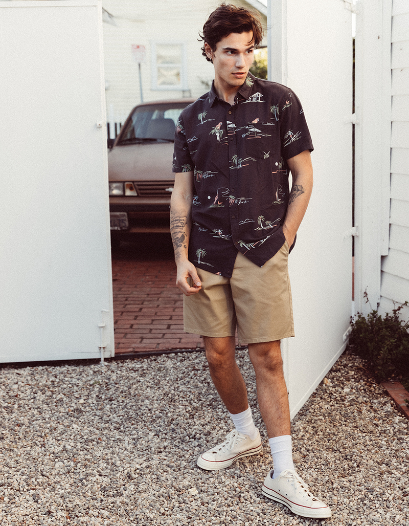 RSQ Mens Mid Length  9" Chino Shorts image number 0