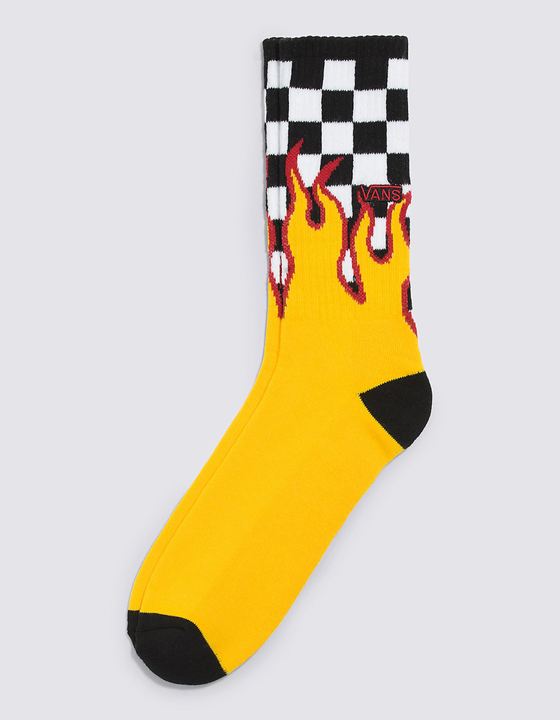 VANS Flame Check Mens Crew Socks image number 0