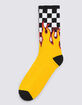 VANS Flame Check Mens Crew Socks image number 1