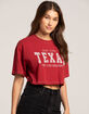 FULL TILT Texas Womens Crop Tee image number 2