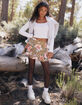 FULL TILT Low Rise Satin Womens Mini Skirt image number 6