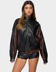 EDIKTED Lavena Contrast Faux Leather Jacket image number 1