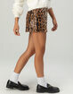 COTTON CANDY LA Leopard Sequin Womens Mini Skirt image number 3