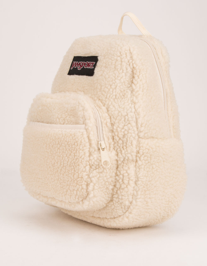 JANSPORT Half Pint FX Soft Tan Sherpa Mini Backpack image number 1