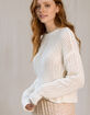 WEST OF MELROSE Open Weave Womens Sweater image number 2