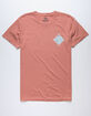 SALTY CREW Tippet Nomad Mens Coral T-Shirt image number 2