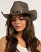 Cowboy Round Stone Buckle Hat image number 1