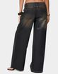 EDIKTED Oversized Mud Wash Low Rise Jeans image number 3