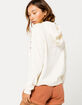 IVY & MAIN Stripe Off White Womens Hoodie image number 3