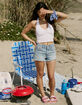 RSQ Womens Pointelle Halter Top image number 6
