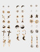 FULL TILT 20 Pack Cross/Paris Earring Set image number 1