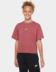 NIKE Essentials Girls Boxy Tee image number 3