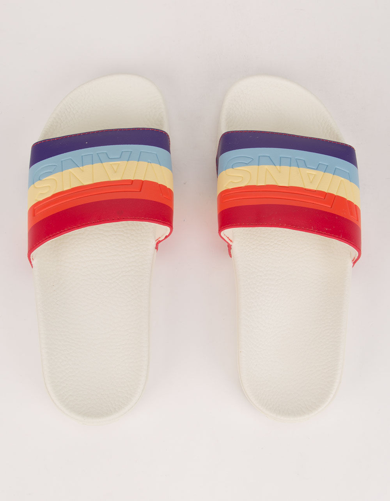 VANS Rad Rainbow Slide-On Marshmallow Womens Sandals image number 4