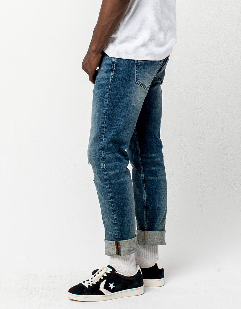 RSQ London Tinted Denim Mens Ripped Skinny Jeans image number 3