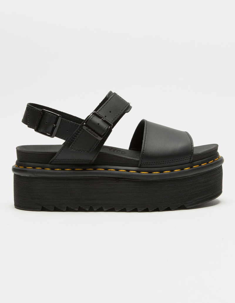 DR. MARTENS Voss Quad Leather Strap Womens Platform Sandals image number 1