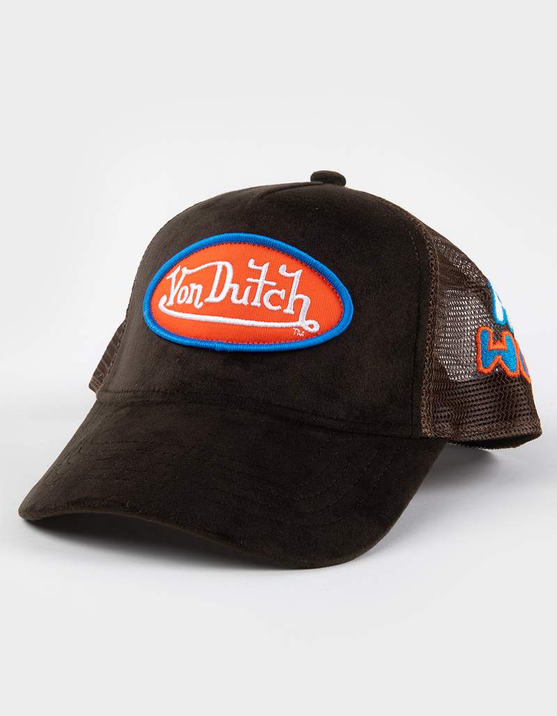 VON DUTCH Hollywood Velvet Trucker Hat image number 0