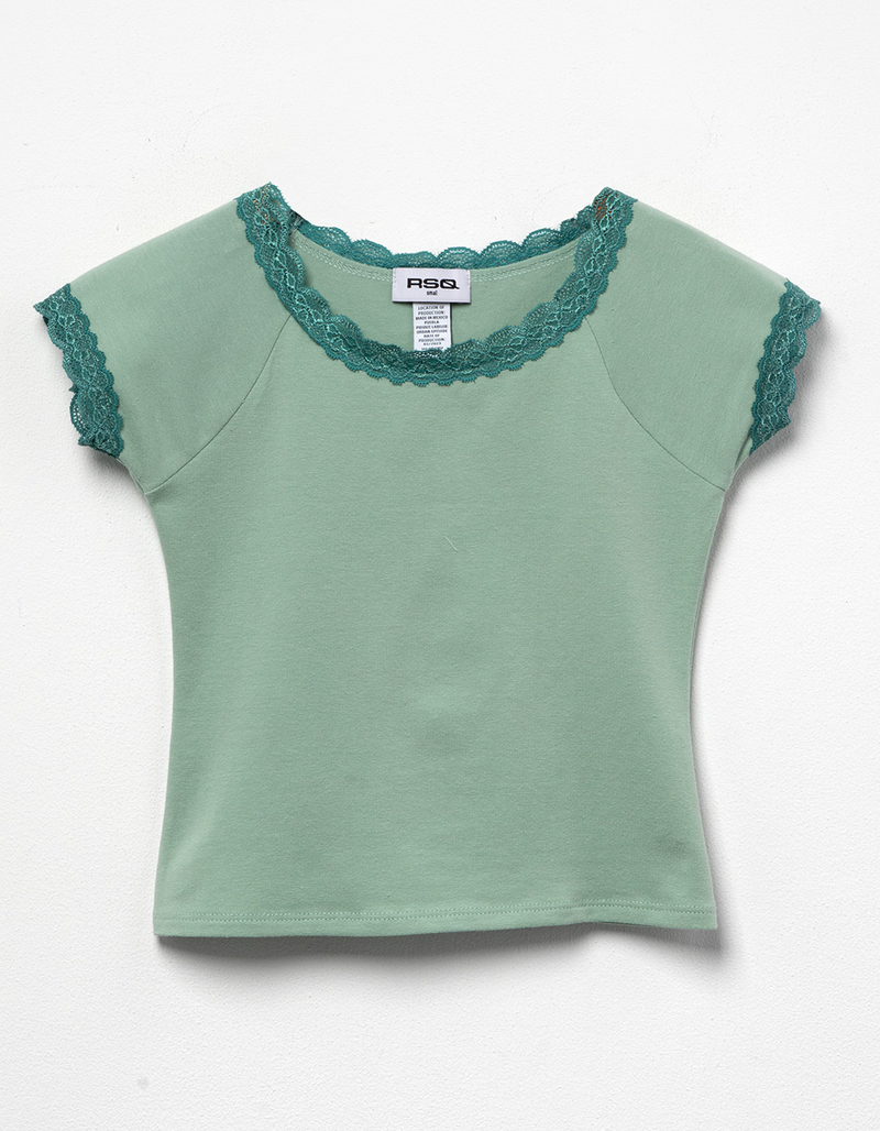 RSQ Girls Lace Trim Ballet Top image number 0