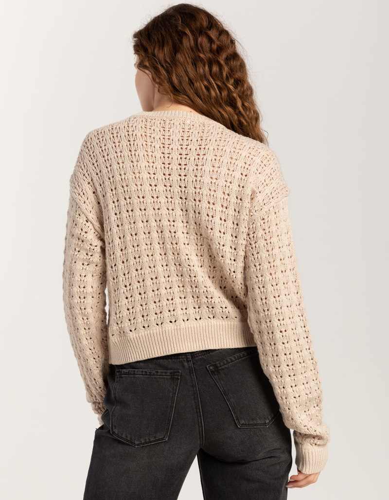 FULL TILT Open Weave Womens Sweater image number 3