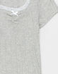 RSQ Girls Cinch Lace Trim Top image number 2