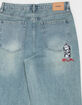 RSQ Mens Extra Baggy Embroidered Jeans image number 8