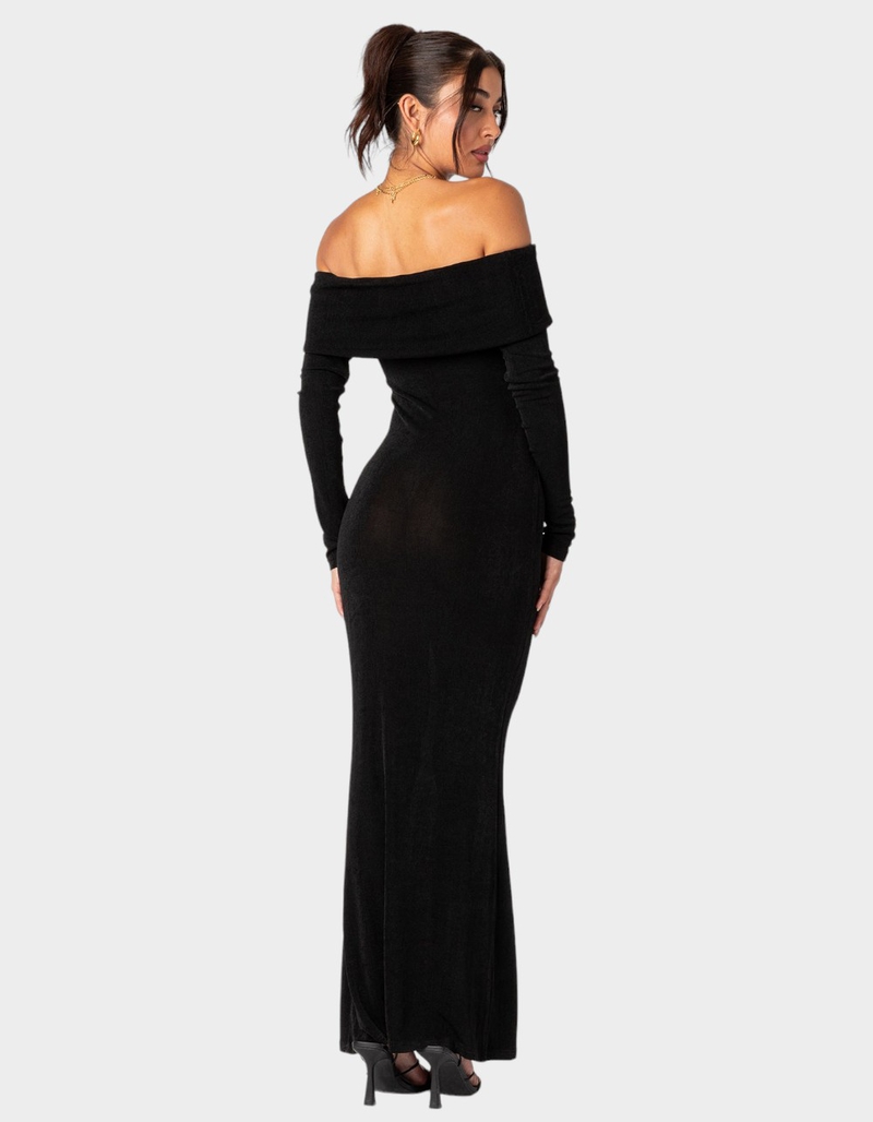 EDIKTED Susan Fold Over Maxi Dress image number 3