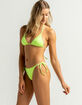 FULL TILT Tie Side Lime Skimpy Bikini Bottoms image number 1
