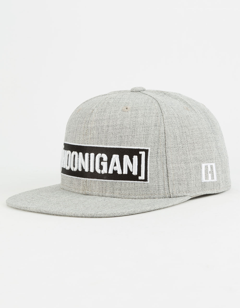 HOONIGAN Censor Bar Grey Mens Snapback Hat image number 0