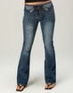 RSQ Womens Low Rise Butterfly Lace-Up Bootcut Jeans image number 3