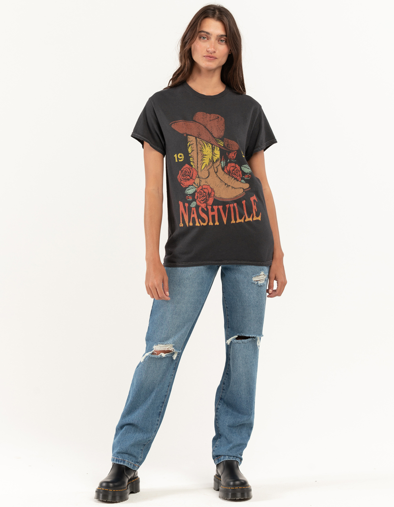 GOODIE TWO SLEEVES Nashville Boots Womens Oversized Tee image number 4