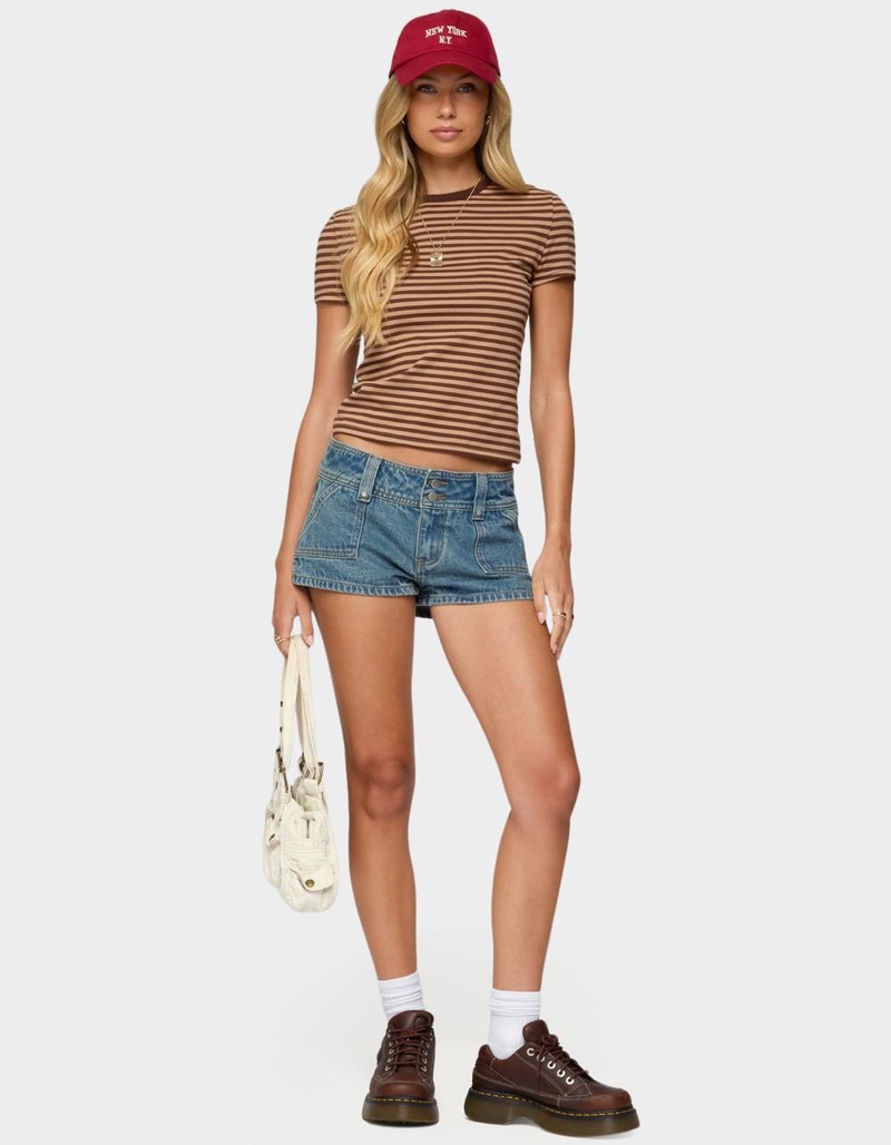 EDIKTED Nessie Striped Tee image number 4