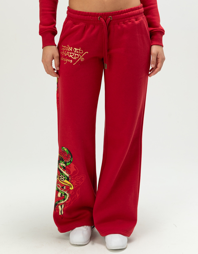 ED HARDY Eagle Womens Rhinestone Sweatpants image number 4