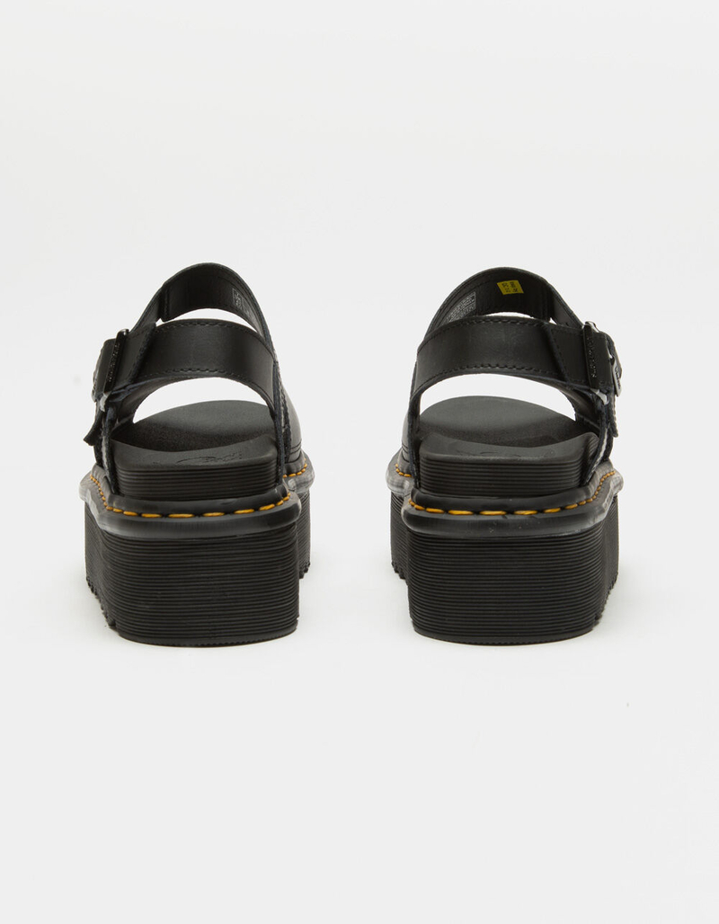 DR. MARTENS Voss Quad Leather Strap Womens Platform Sandals image number 3