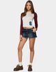 EDIKTED Adania Denim Mini Skort image number 4