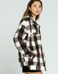 RVCA Buffy Womens Plaid Sherpa Jacket image number 2