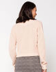 RETROD V-Neck Peach Womens Crop Sweater image number 4
