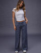 RSQ Womens Mid Rise Seam Loose Fit Pants image number 1