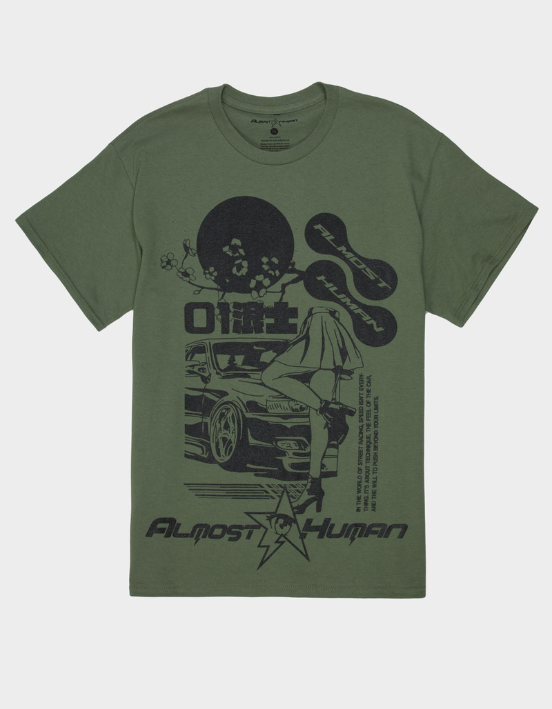 ALMOST HUMAN Street Race Mens Tee image number 0